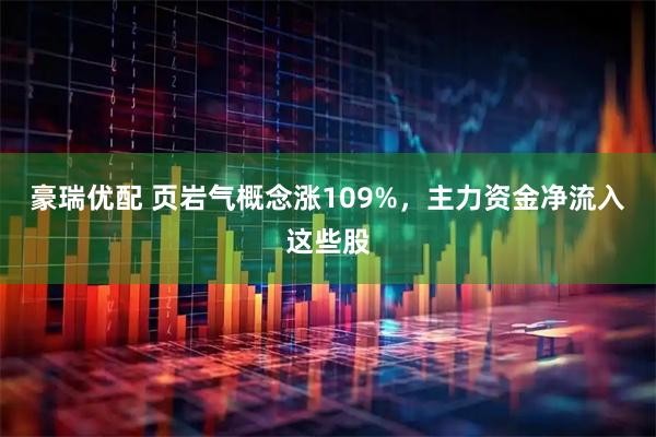 豪瑞优配 页岩气概念涨109%，主力资金净流入这些股