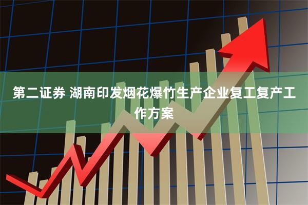 第二证券 湖南印发烟花爆竹生产企业复工复产工作方案