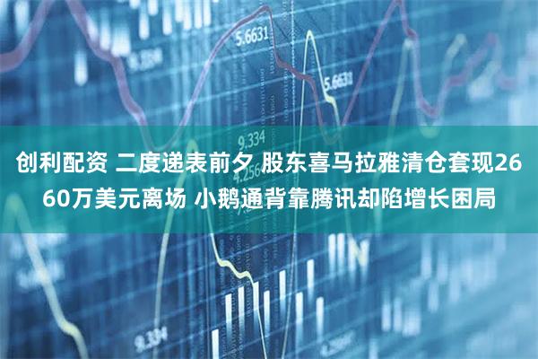 创利配资 二度递表前夕 股东喜马拉雅清仓套现2660万美元离场 小鹅通背靠腾讯却陷增长困局